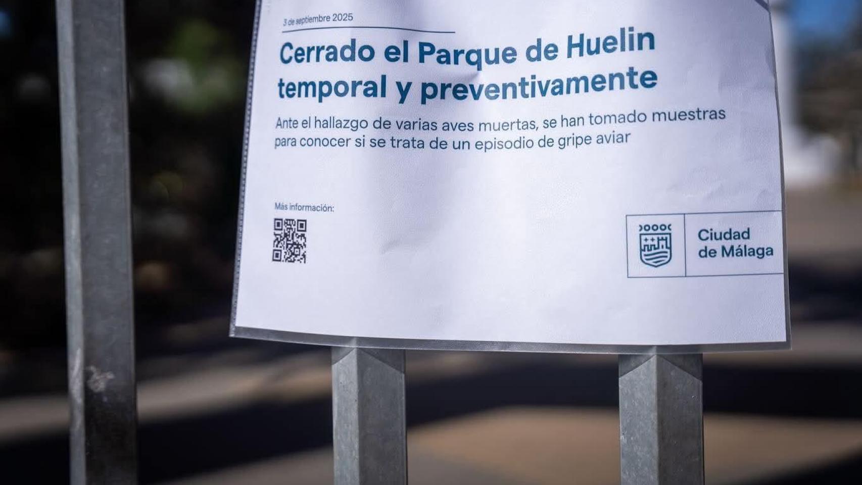 Cierran el Parque de Huelin.