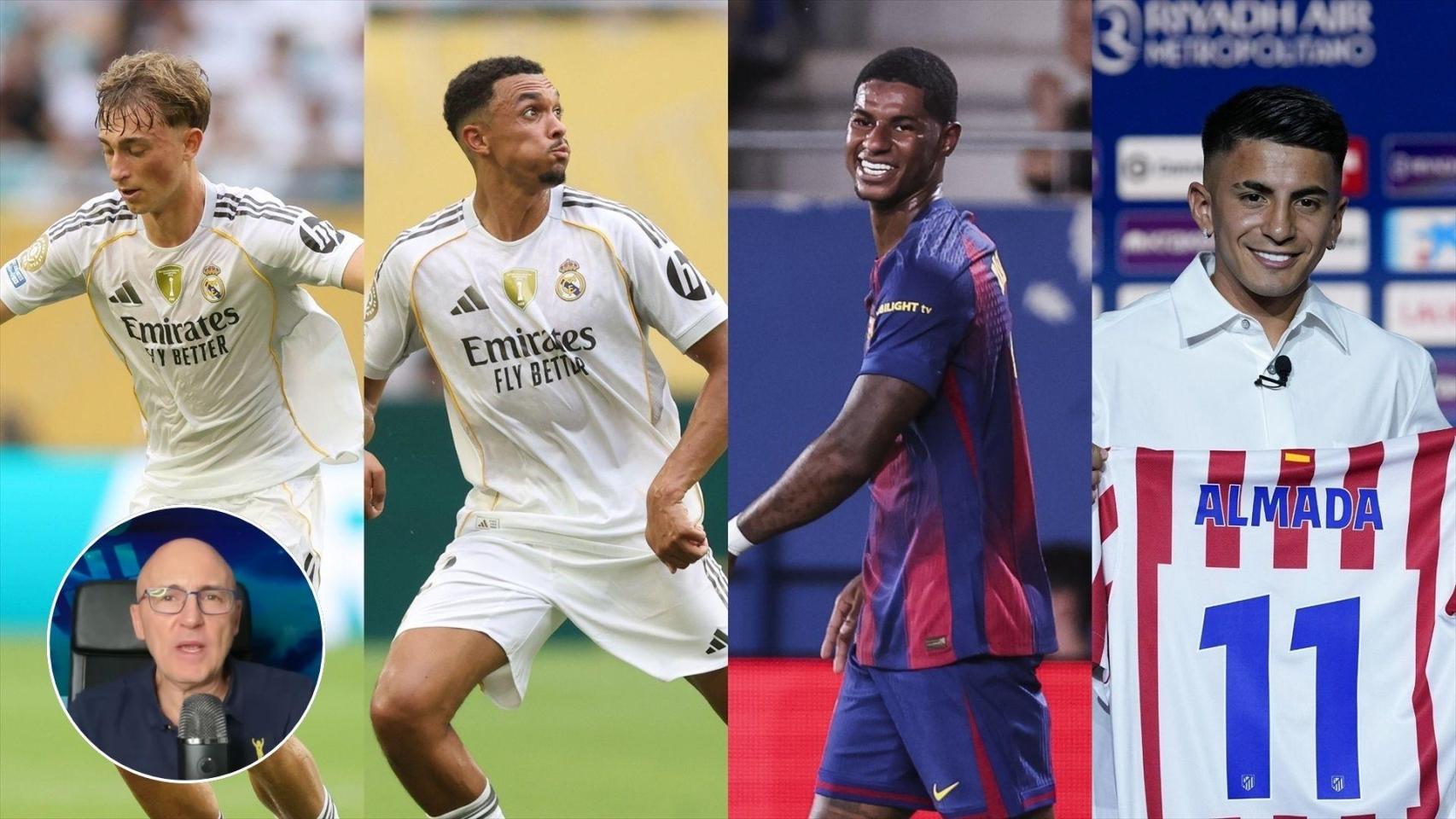 Imagen de algunos de los fichajes del mercado y Julio Maldonado (Maldini).