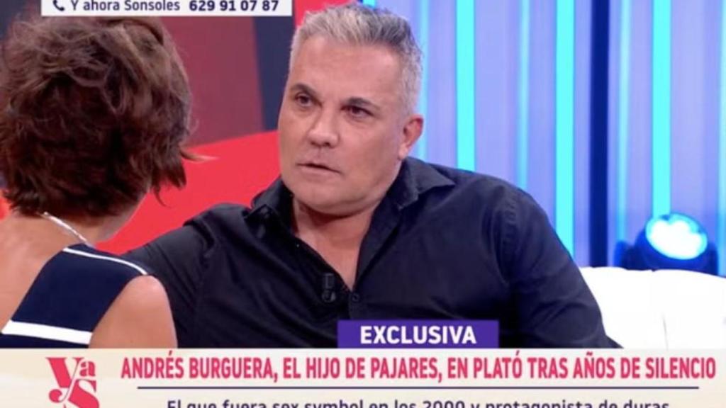 Andrés Burguera, charlando con Sonsoles Onega, este último miércoles.