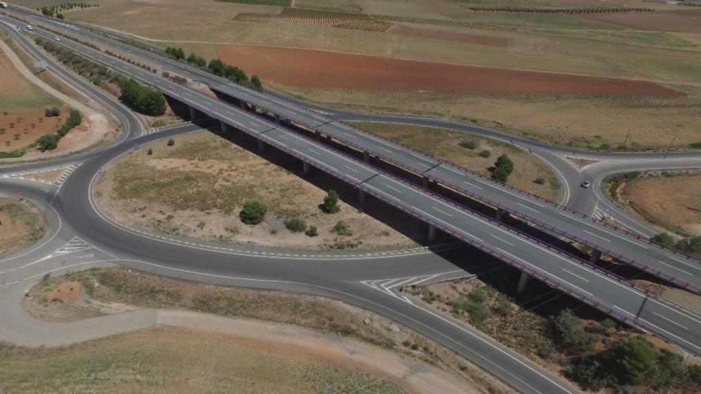 Autovía de los Viñedos entre Consuegra (Toledo) y Tomelloso (Ciudad Real).