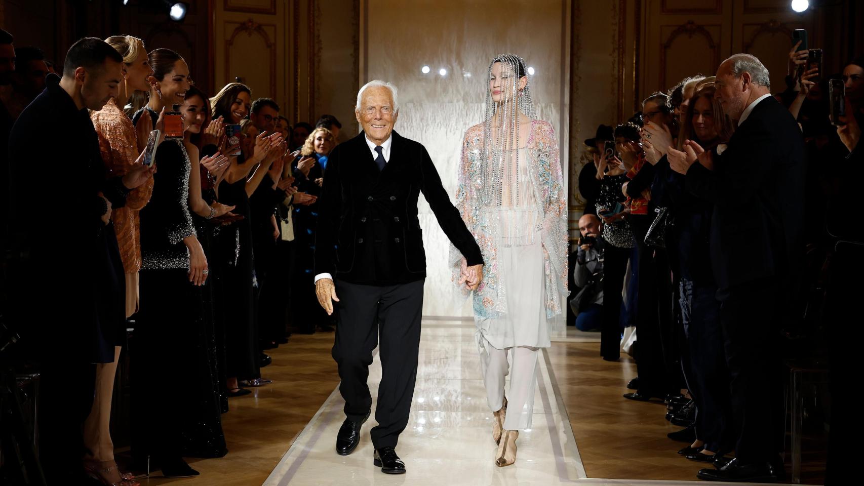 El diseñador Giorgio Armani el pasado mes de junio durante Paris Fashion Week.