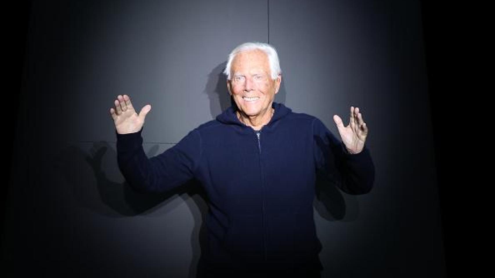El diseñador Giorgio Armani.