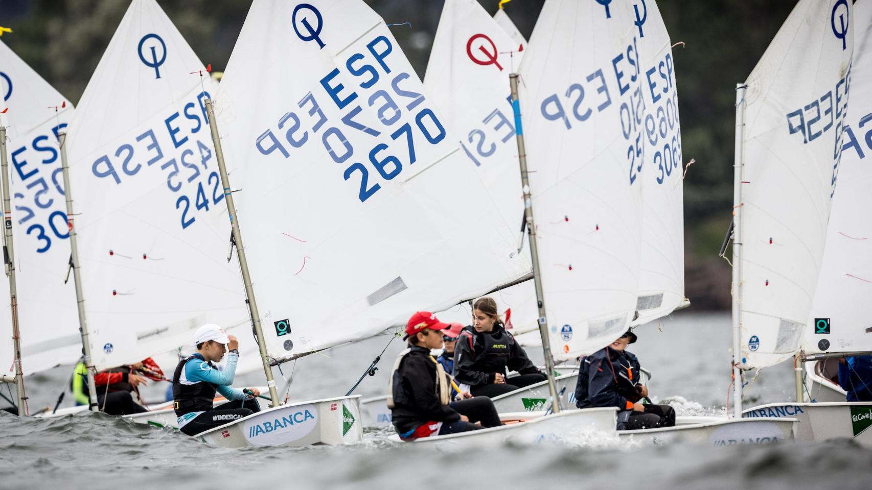 Los Optimist compitiendo durante la edición anterior