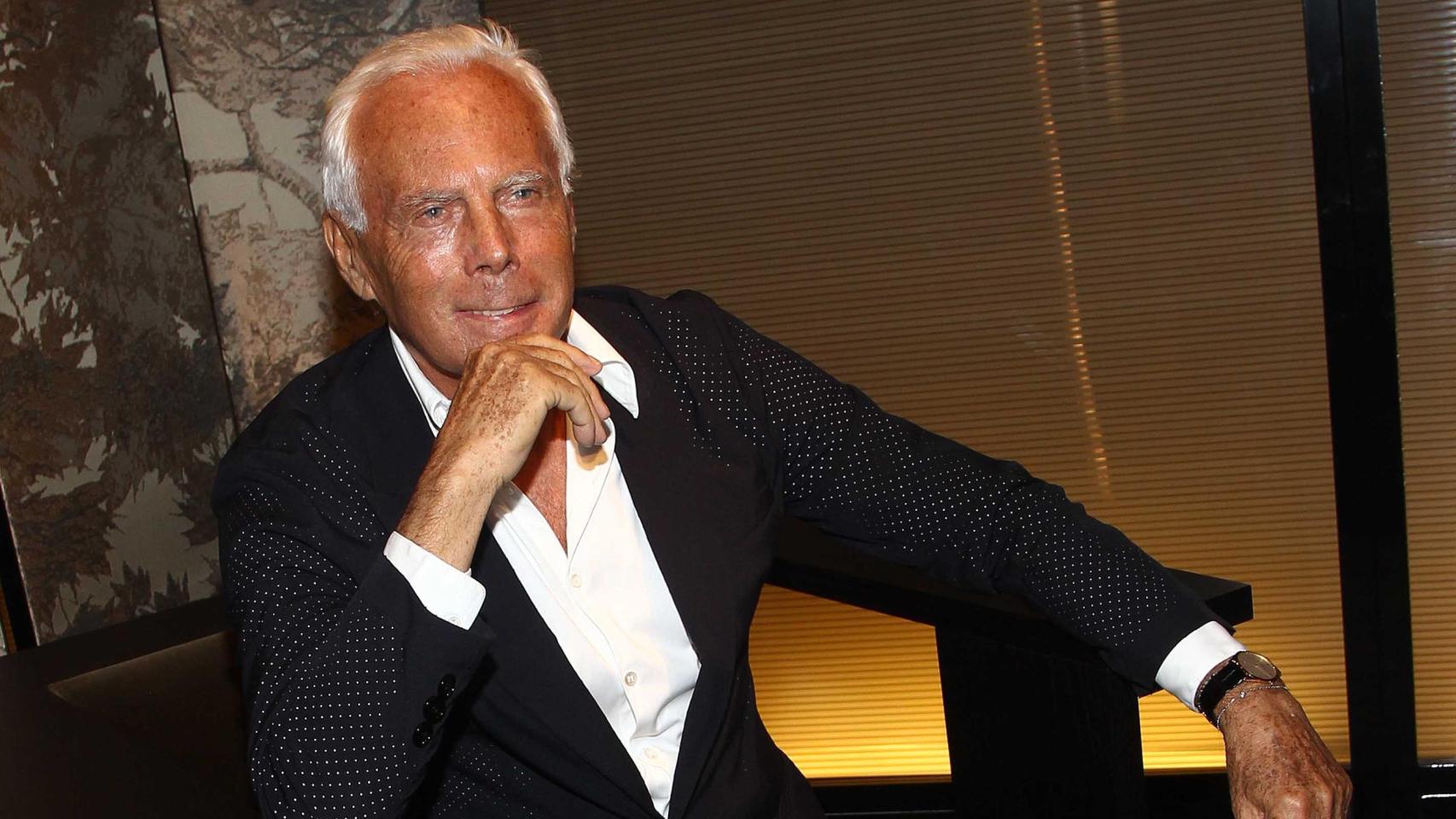 Giorgio Armani en una fotografía de archivo.
