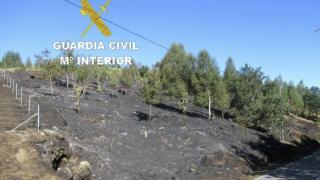 Investigan a dos personas en O Porriño (Pontevedra) como presuntos autores de incendios forestales