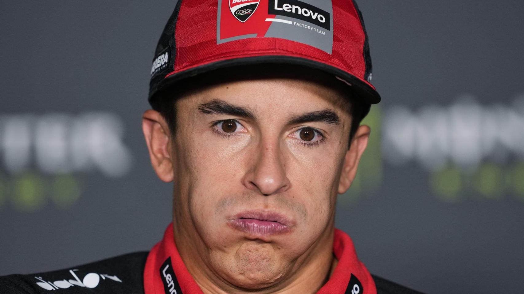 Marc Márquez, durante la rueda de prensa del GP de Cataluña, en el circuito de Montmeló.