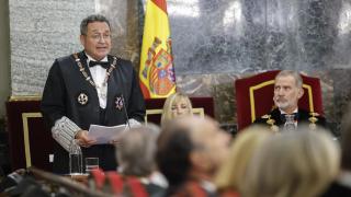 "Si estoy aquí como fiscal general es porque creo en la Justicia. Y en la verdad", dice García Ortiz ante el Rey y el TS