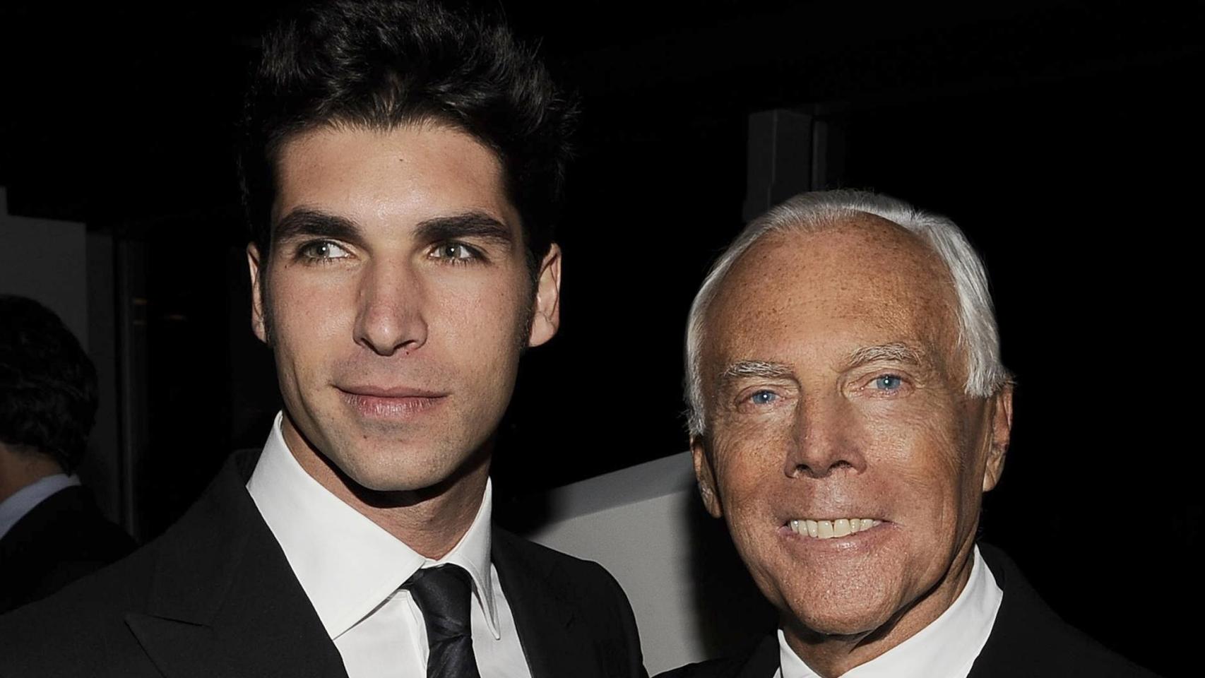Cayetano Rivera y Giorgio Armani.