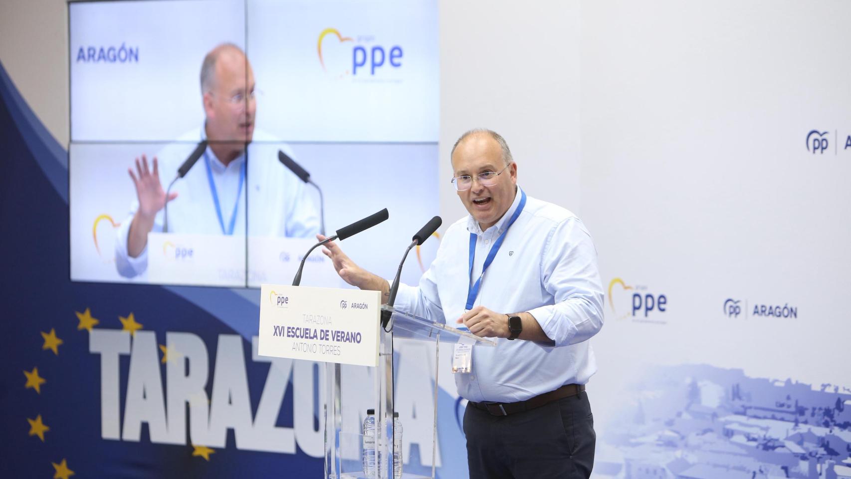 Miguel Tellado, en Tarazona