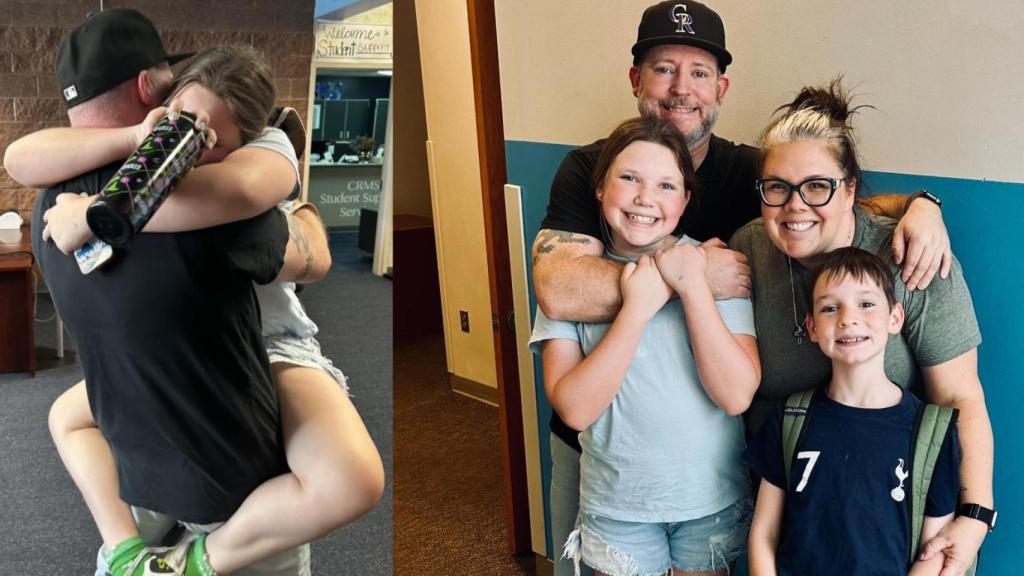 Dale Heath se recuentra con su familia en Colorado.