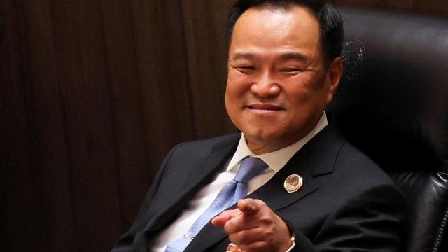 Anutin Charnvirakul, en la votación del primer ministro en Bangkok, el 5 de septiembre de 2025.