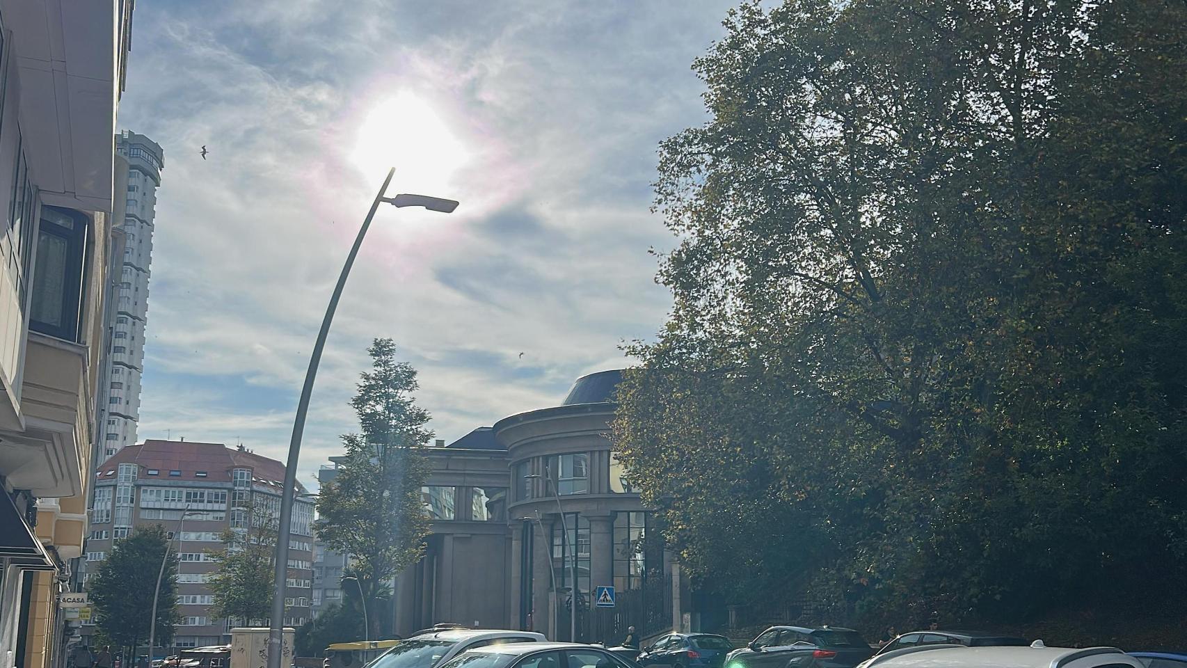 Cielos nublados en A Coruña.