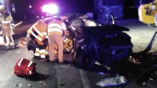Dos heridos graves en un accidente de tráfico en la A-1605 a la altura de La Pobla de Roda (Huesca)