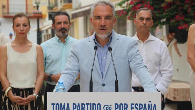 Elías Bendodo, en Benalmádena este domingo, 7 de septiembre.