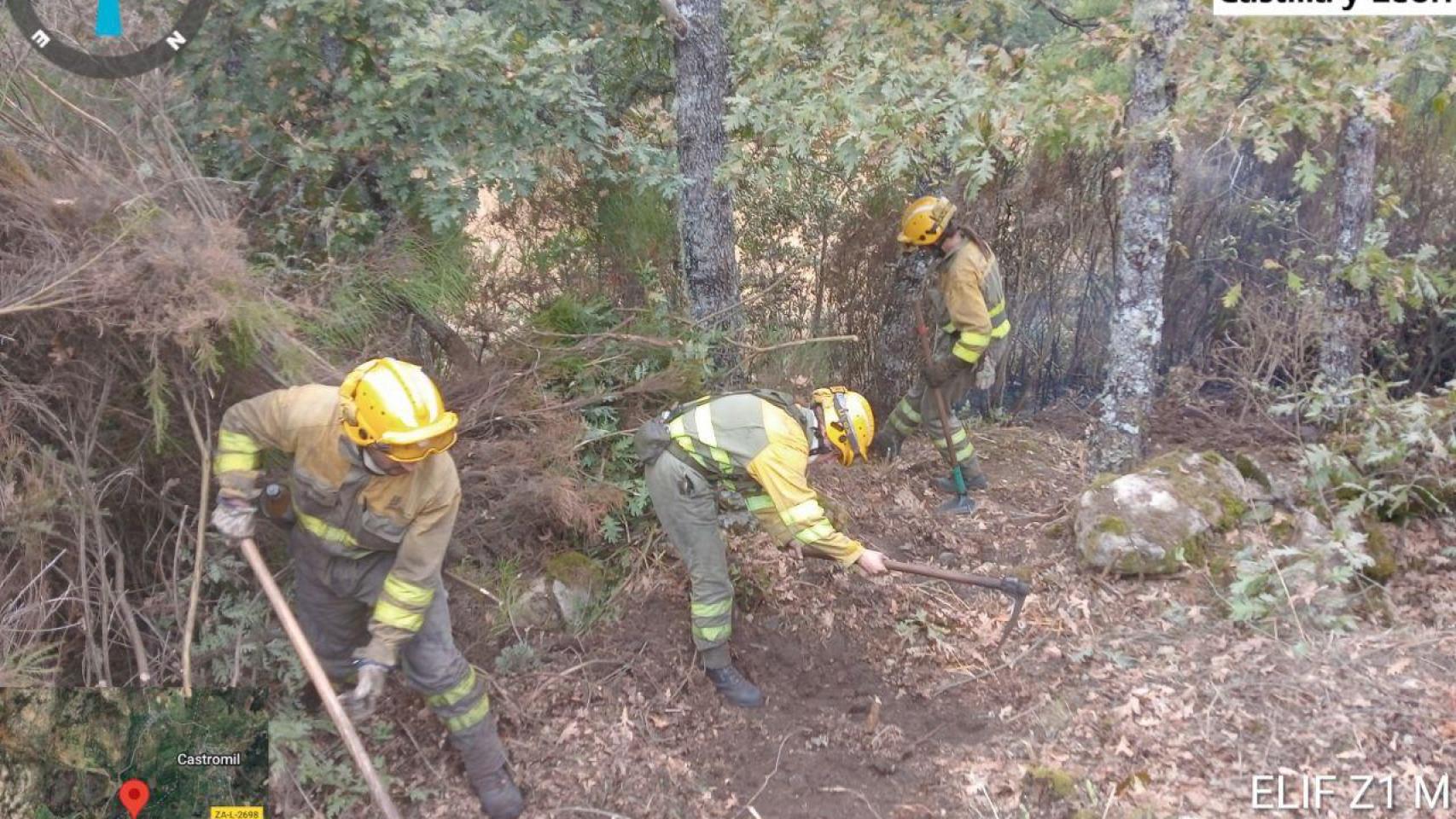 El incendio de Castromil, ya controlado, desciende a nivel 0
