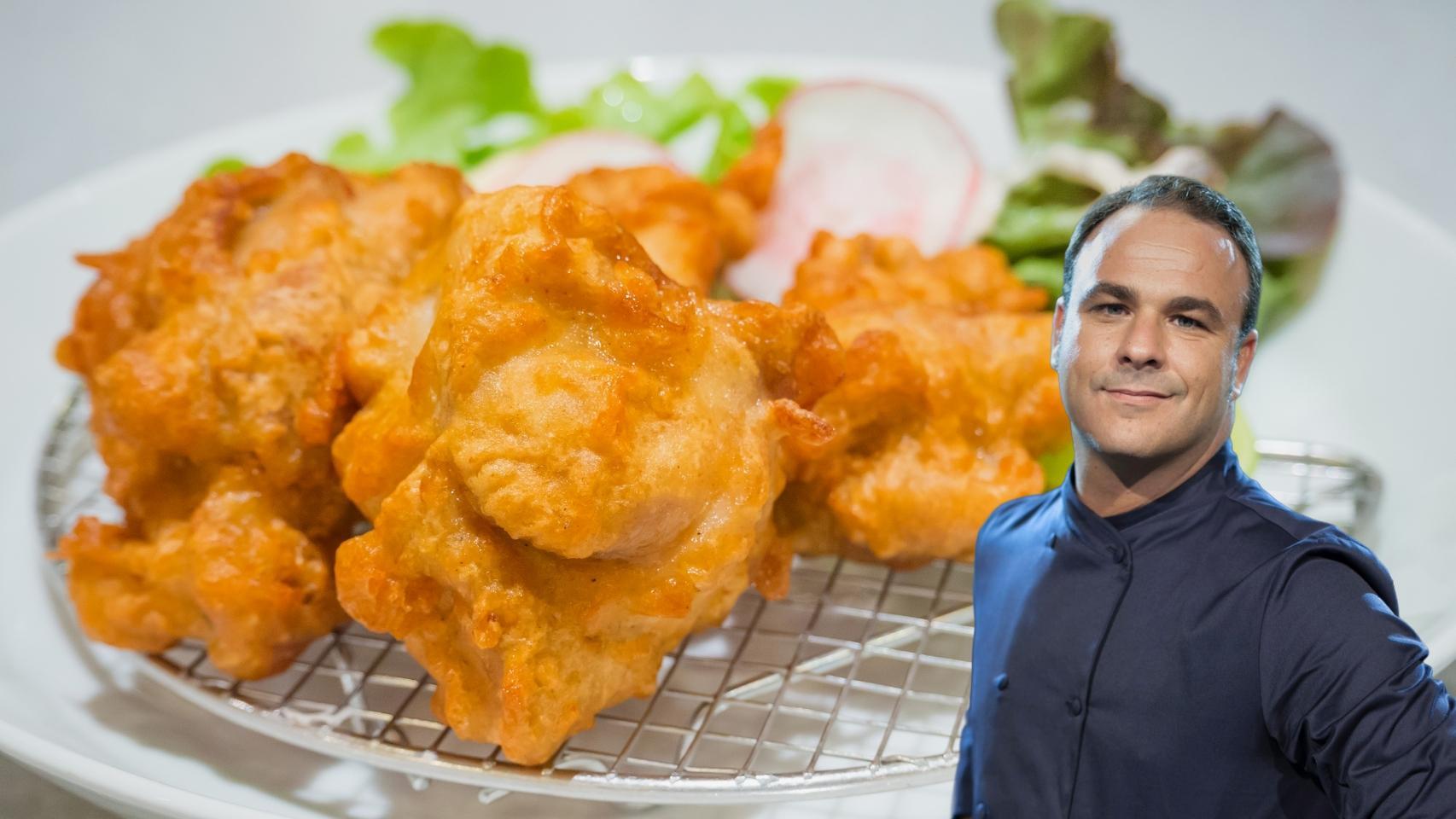 Ángel León, chef Michelin, en un montaje de El Español