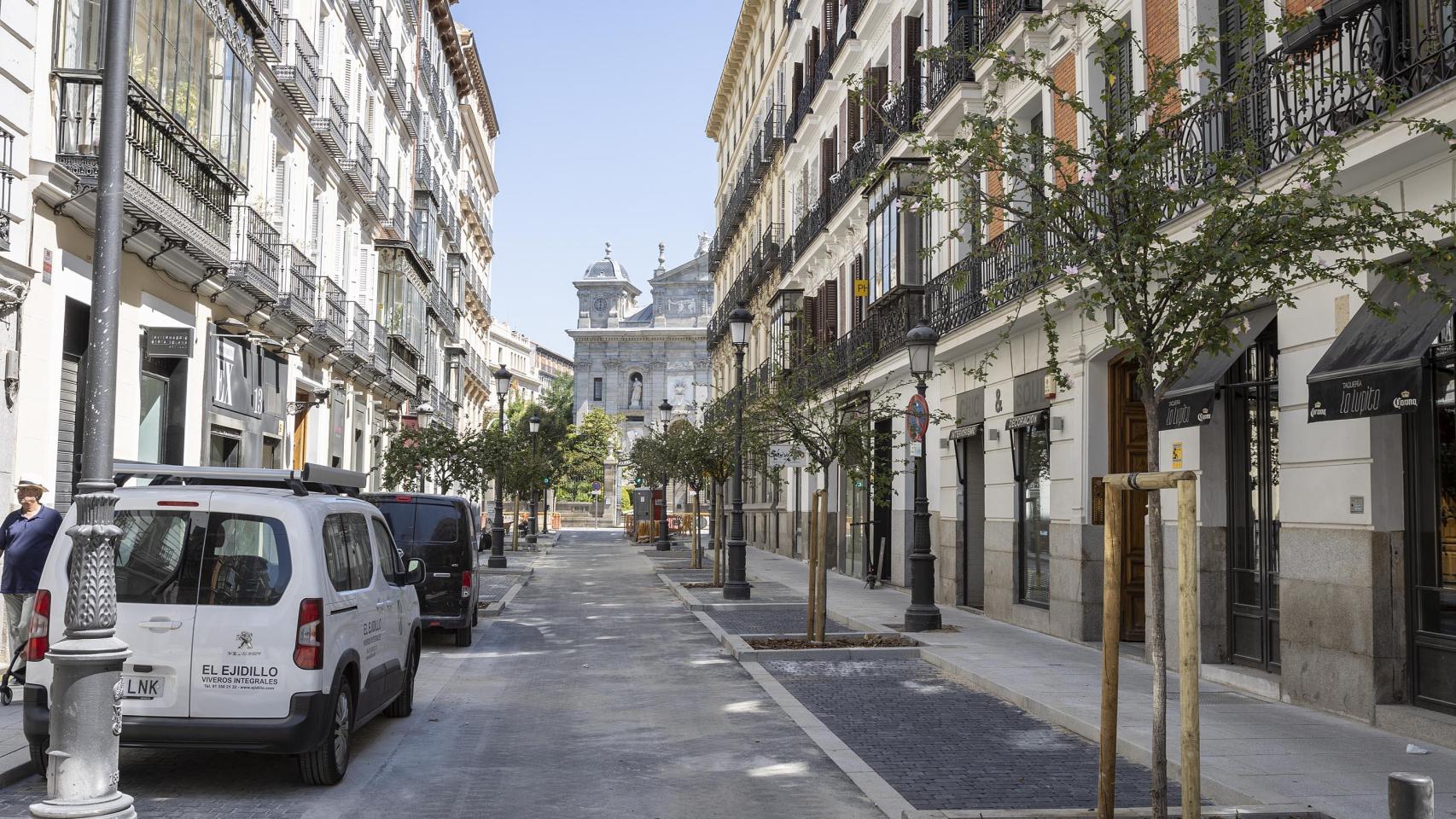 Una calle del barrio de Justicia de Madrid.