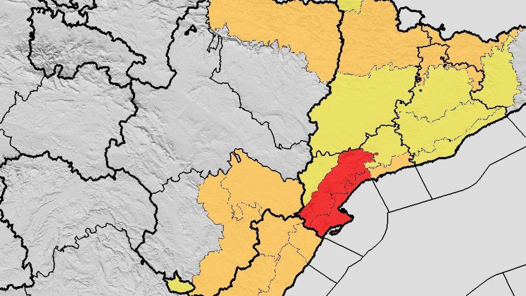 Aemet activa varias alertas en España.