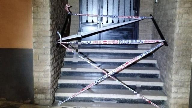 El inmueble que ha sido precintado.
