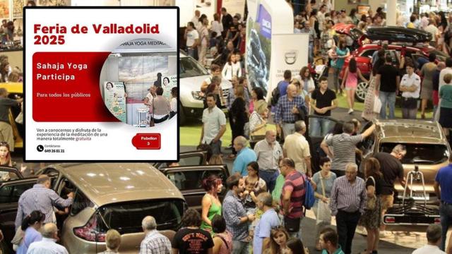 La Feria de Valladolid y el cartel de Sahaja Yoga.