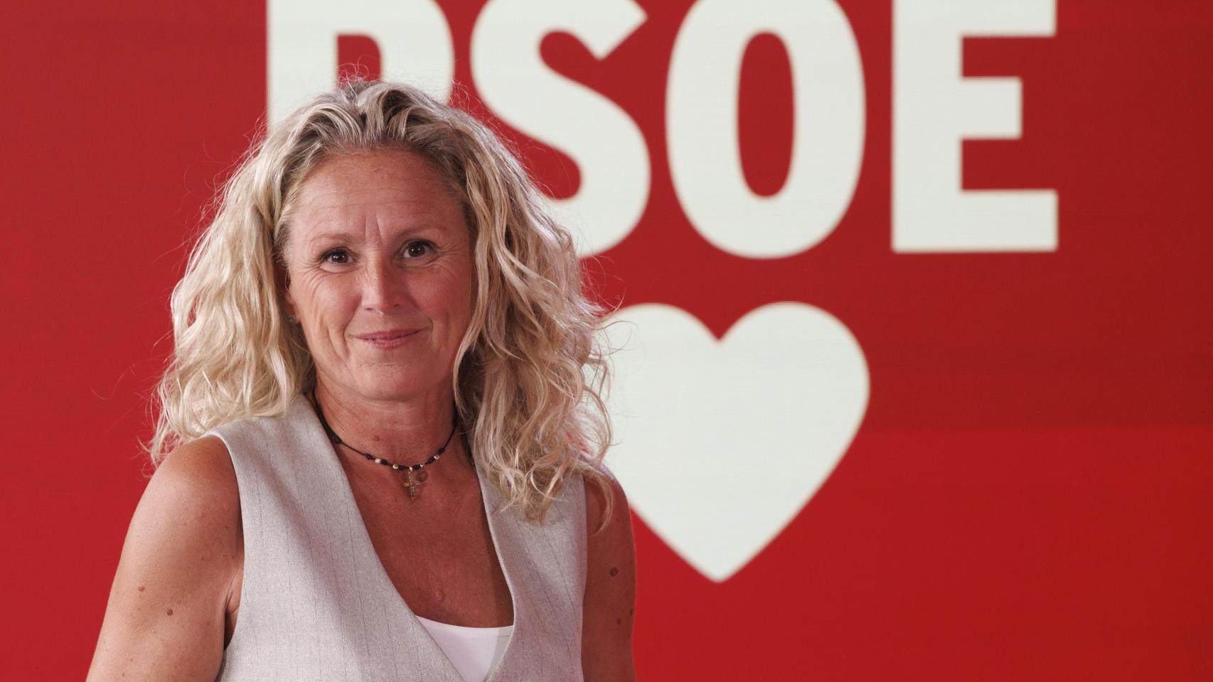 Montse Mínguez, este lunes en Ferraz.