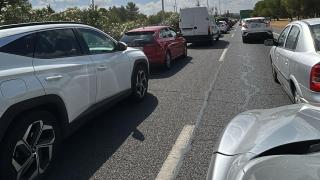 Una colisión múltiple provoca una retención kilométrica en la TO-23, carretera del Polígono de Toledo