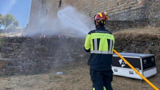 Controlado un conato de incendio junto al Castillo de Puebla de Sanabria