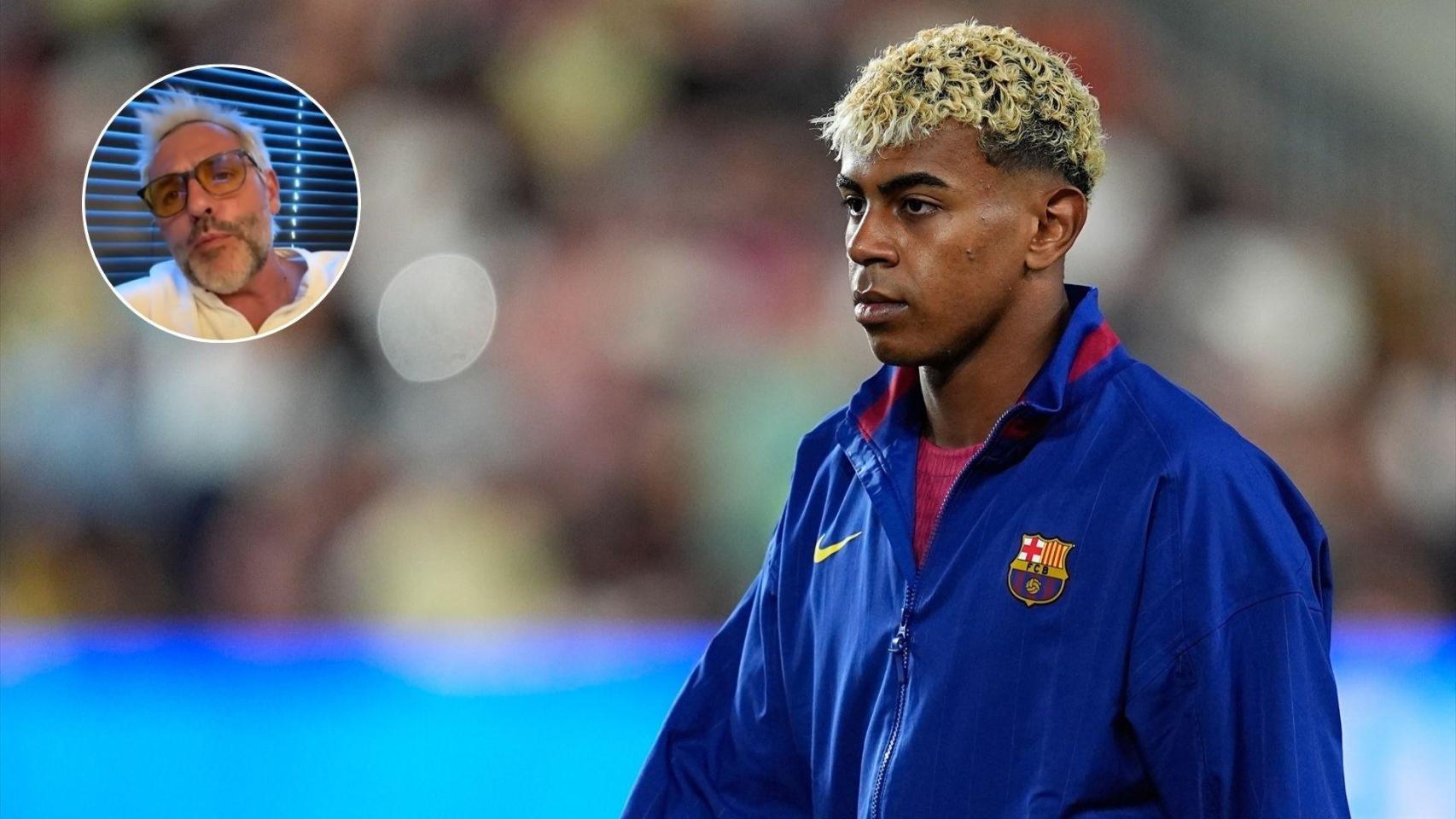 Imagen de Lamine Yamal y Santiago Cañizares.