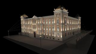 La nueva iluminación artística de la Diputación de Toledo permitirá usar colores y proyectar motivos