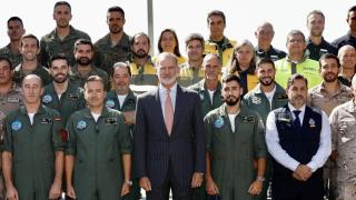 Francho Aso, jefe del operativo aragonés en los incendios de Castilla y León: “Que te reciba el Rey es una satisfacción”
