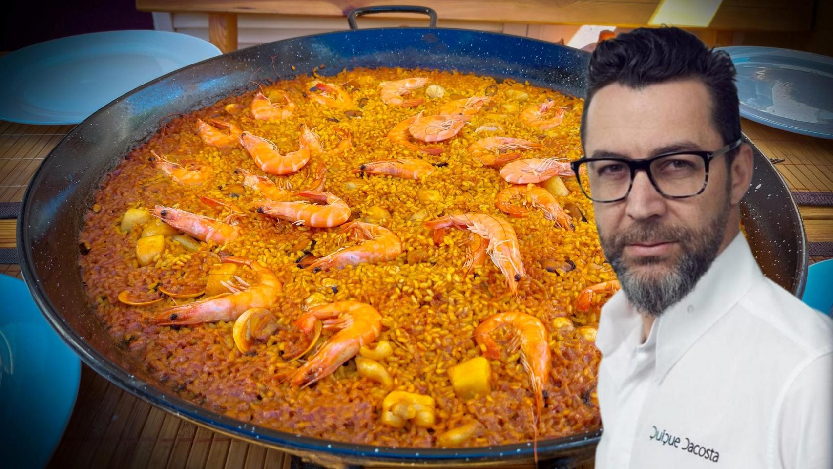 Quique Dacosta, chef, en un montaje de El Español