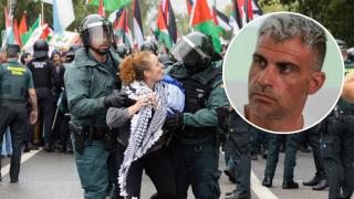 Pereiro estalla contra la actitud de los manifestantes a favor de Palestina en La Vuelta: "Es vergonzoso y patético"
