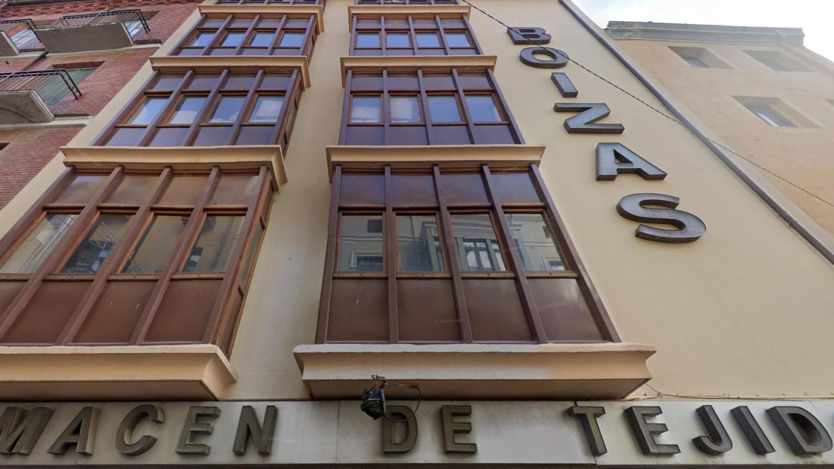 Fachada de la tienda de Boizas de la calle San Andrés