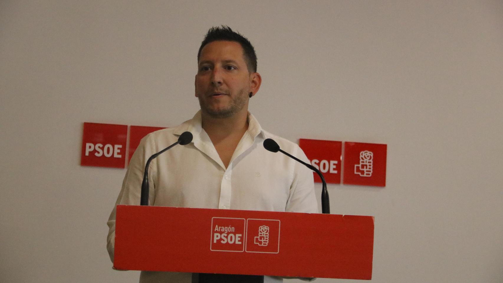 Jesús Morales, portavoz de la Ejecutiva del PSOE de Aragón