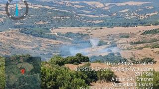 Nuevo incendio forestal en Málaga: las llamas afectan a la finca Las Hormigas de Casares