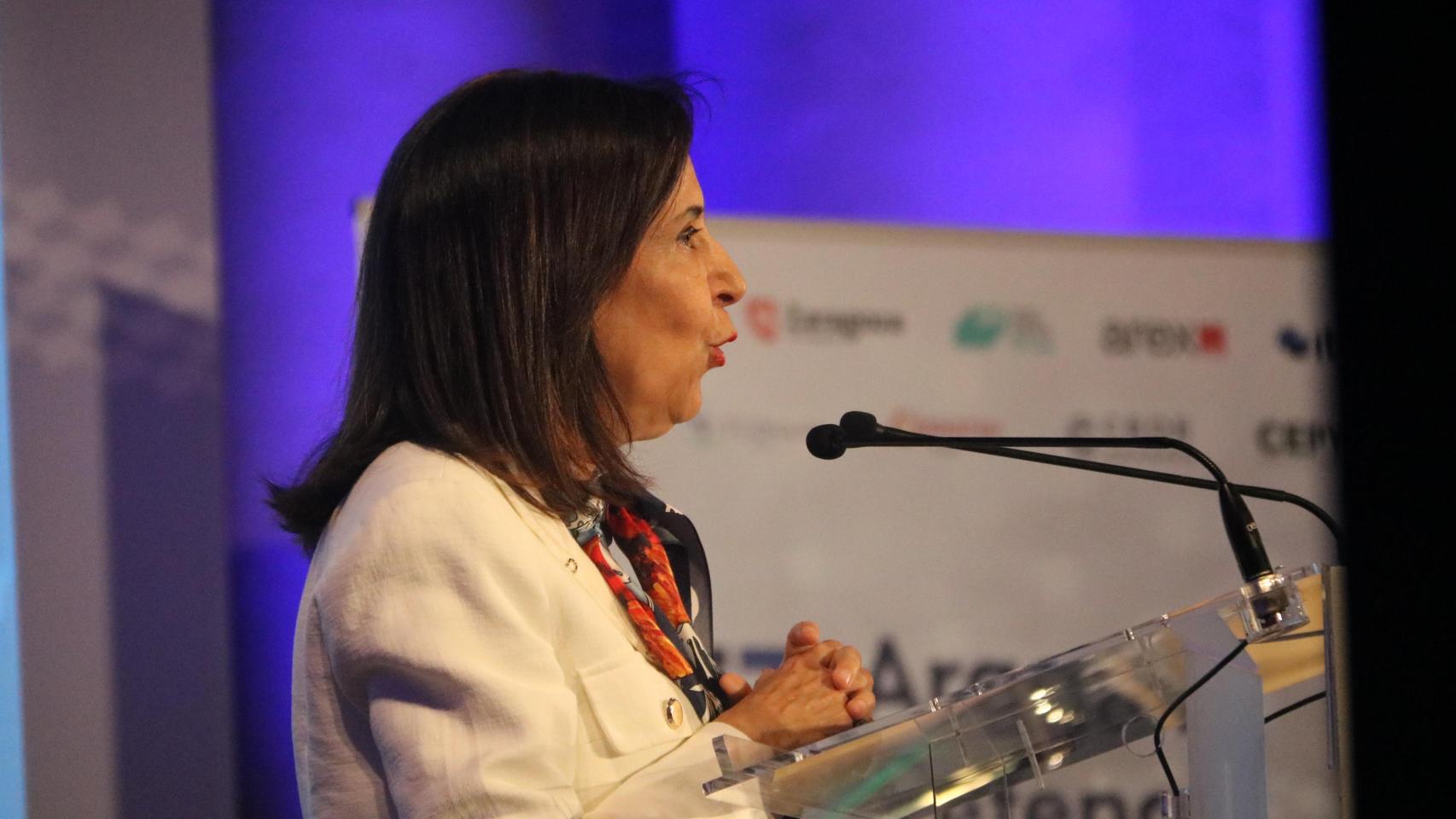 Margarita Robles, en un acto en Zaragoza