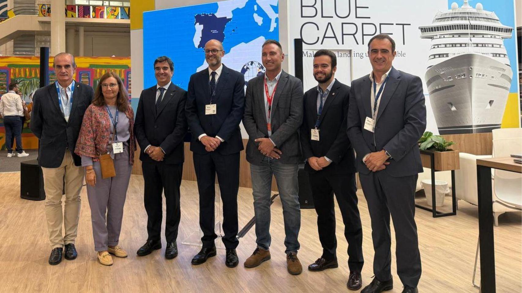 Imagen de la delegación coruñesa en el evento.