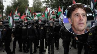 Pedro Delgado estalla contra los manifestantes pro-Palestina de La Vuelta en Mos: "Daña nuestra imagen como país"