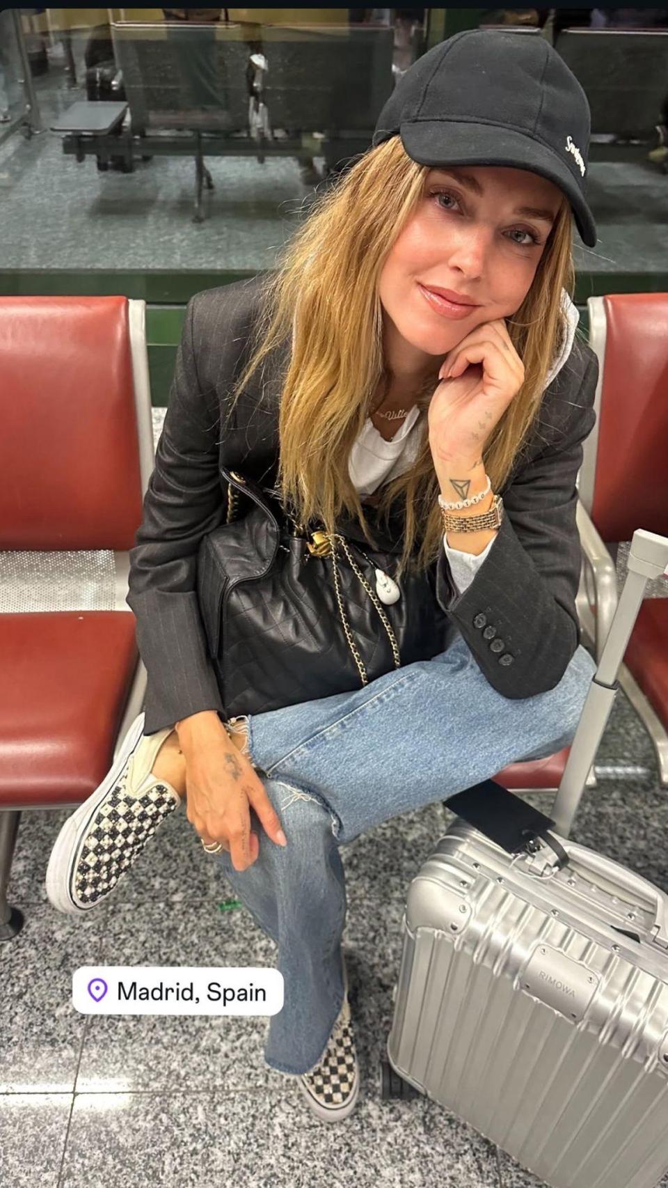 Chiara Ferragni, en una 'historia' de Instagram.