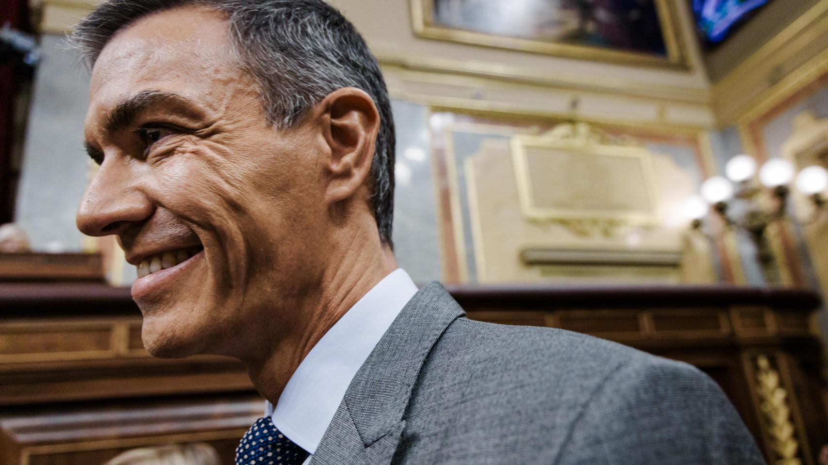 El presidente del Gobierno, Pedro Sánchez, este miércoles en el Congreso de los Diputados.