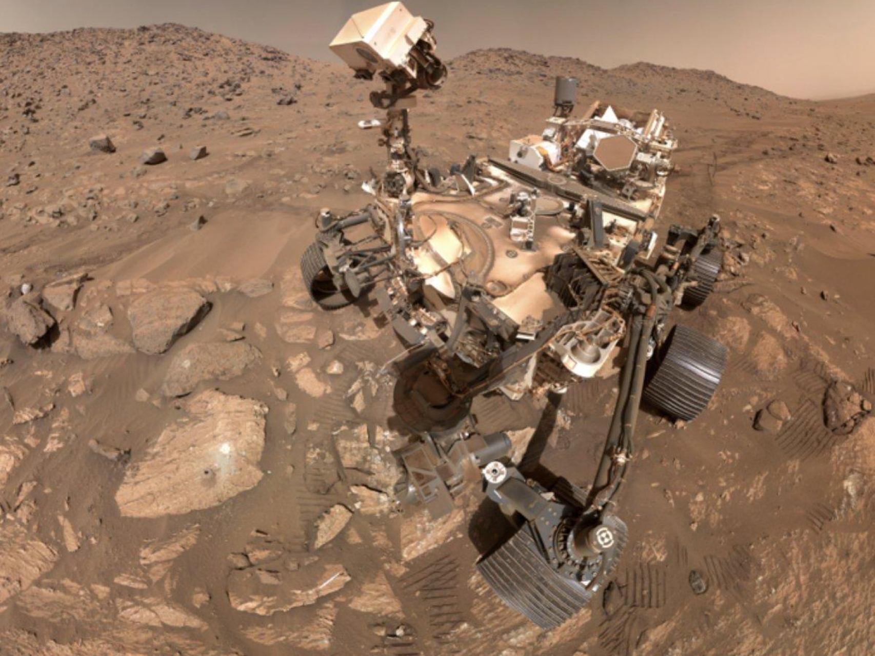 El rover Perseverance en Marte.