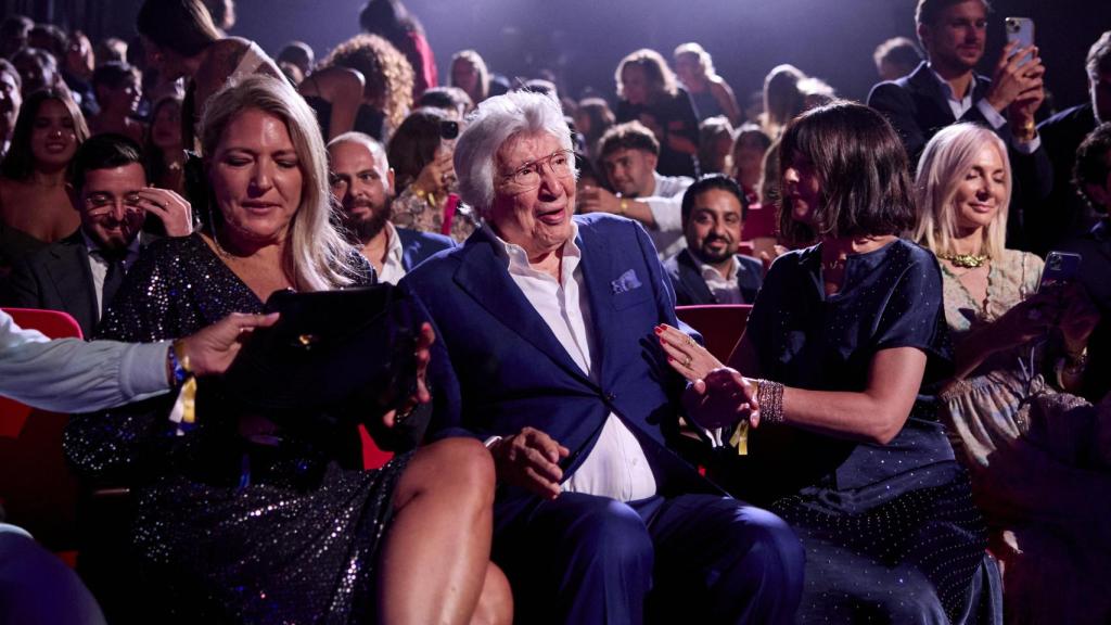 Imagen del compositor Manuel Alejandro durante la gala.