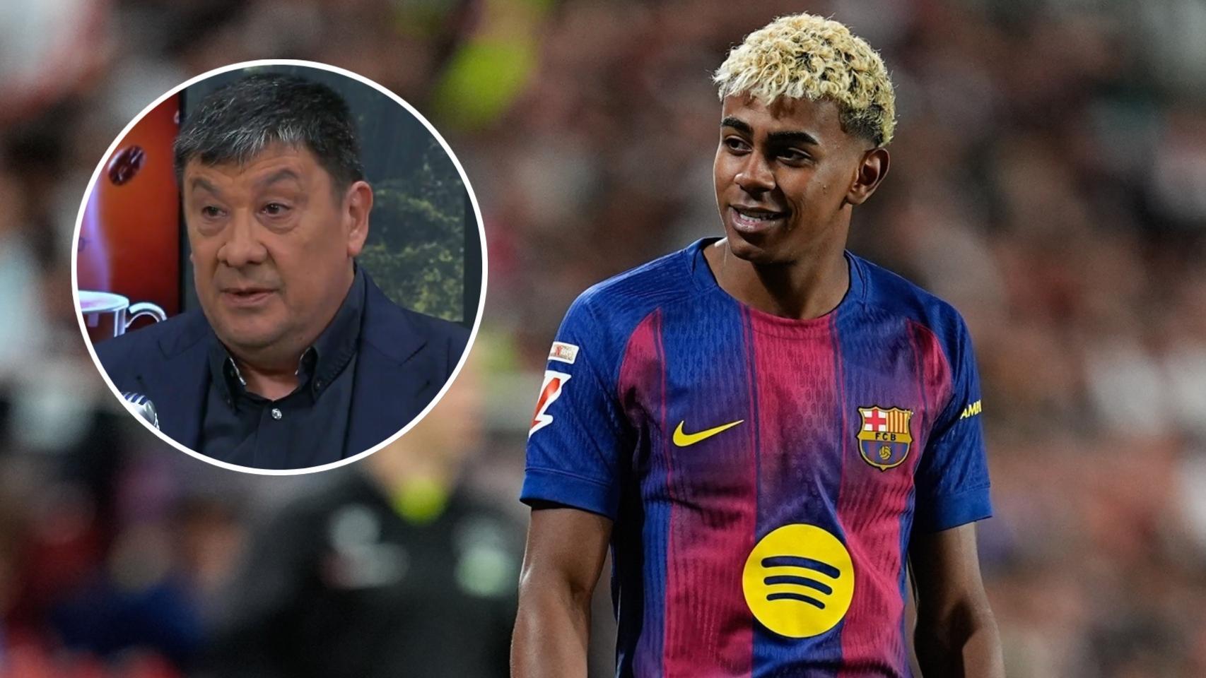 'Mono' Burgos y Lamine Yamal, en un collage