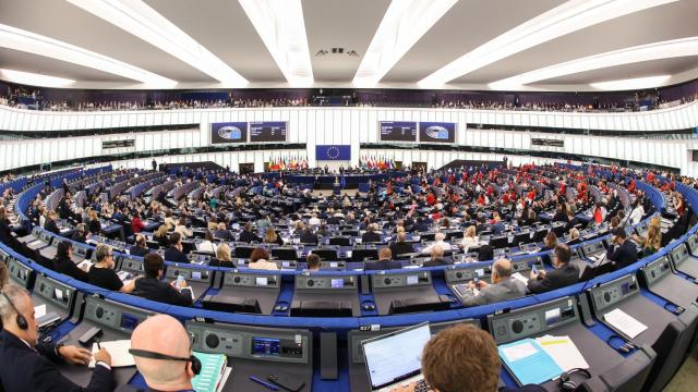 El pleno del Parlamento Europeo en Estrasburgo