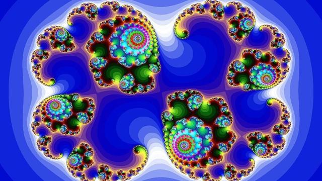 'Julia set', una imagen creada con geometría de fractales. Foto: Wikimedia commons