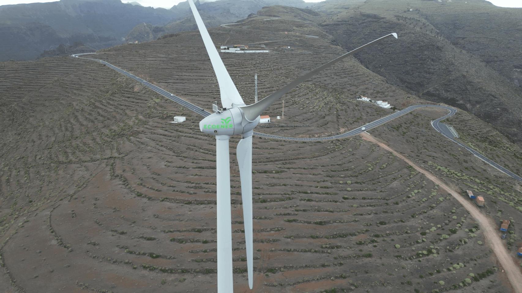 Un parque eólico de Ecoener.