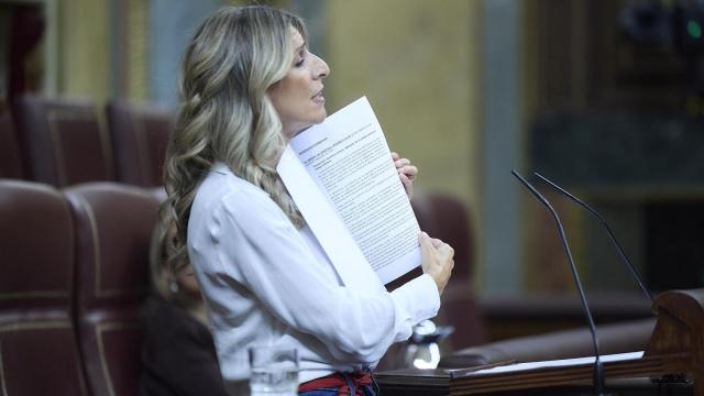 Yolanda Díaz, vicepresidenta segunda y ministra de Trabajo, esta semana en el Congreso.