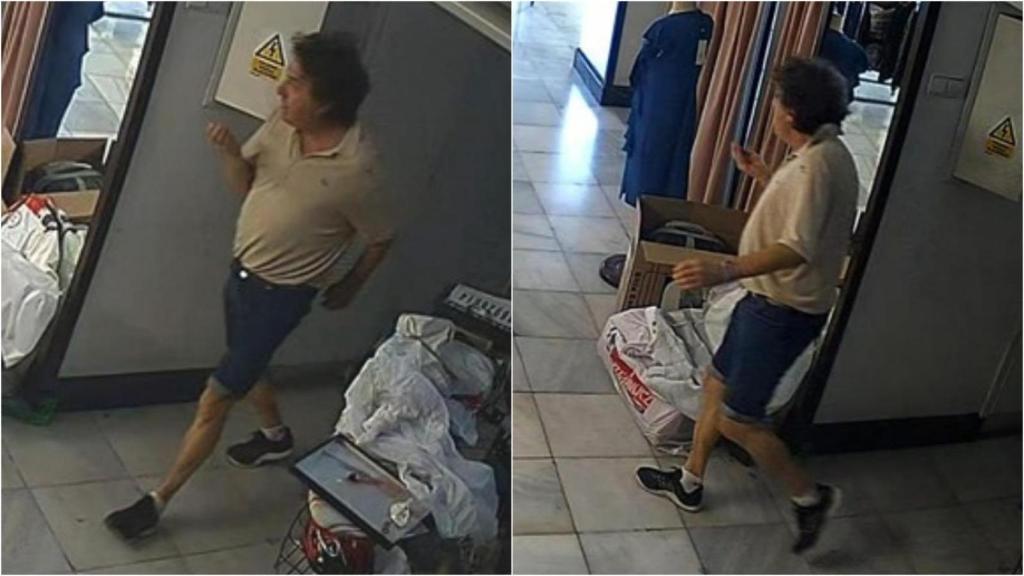 El difunto Felipe, tras ser apaleado en su tienda de Molina de Segura el pasado sábado 19 de julio.