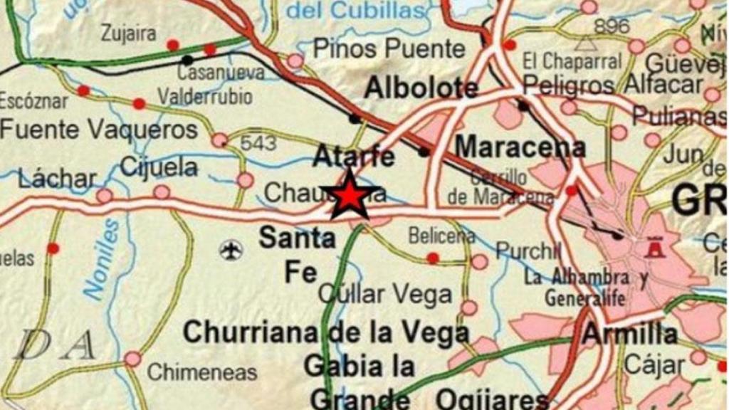 Zona epicentral del terremoto.