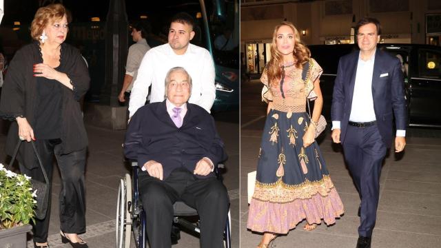 Paloma Díaz y Victoriano Valencia junto a Gema Ruiz y su pareja en un fotomontaje de EL ESPAÑOL.